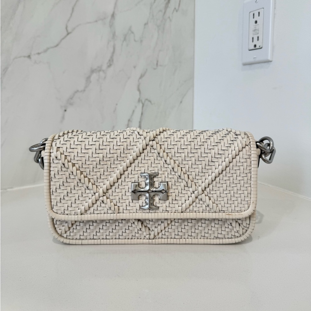 Tory Burch Kira Diamond Woven Shoulder Bag